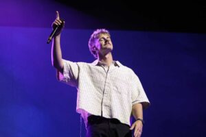 TORONTO, ONTARIO - APRIL 01: Forrest Frank performs at Coca-Cola Coliseum on April 01, 2025 in Toronto, Ontario. (Photo by Jeremychanphotography/Getty Images)