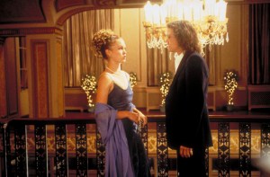L-R: Julia Stiles and Heath Ledger, in '10 Things I Hate About You'