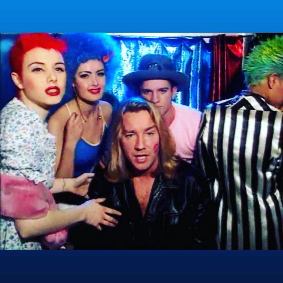 Group photo of a band.