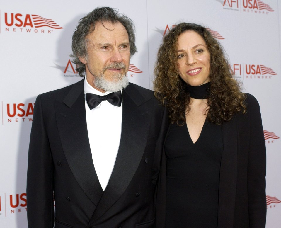 Harvey Keitel and his wife, Daphna Kastner, at an event.