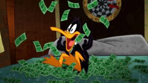 Looney Tunes money daffy duck --- David Zaslav takes pay cut as CEO