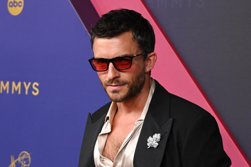 Jonathan Bailey at the Emmy Awards.