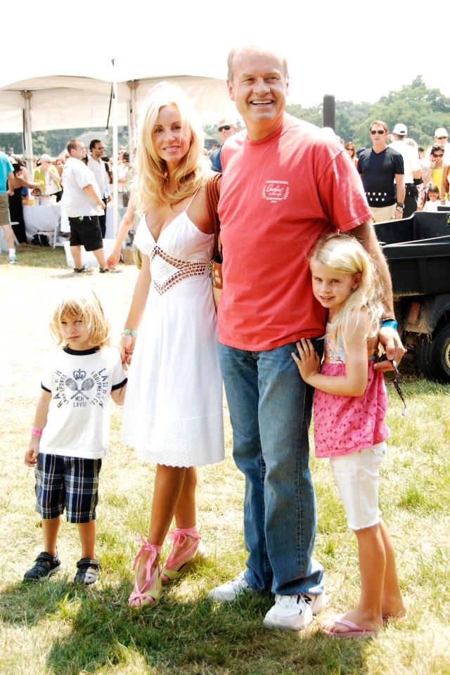 Kelsey Grammer with his children at the Transformers: Age of Extinction premiere.
