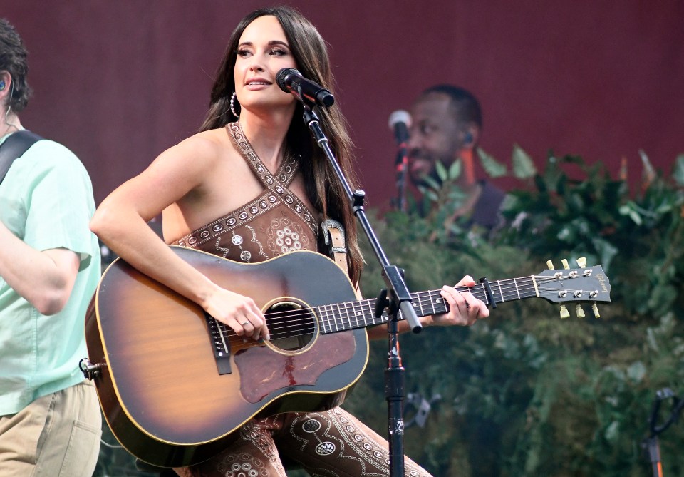 Kacey Musgraves performing at the New Orleans Jazz & Heritage Festival.