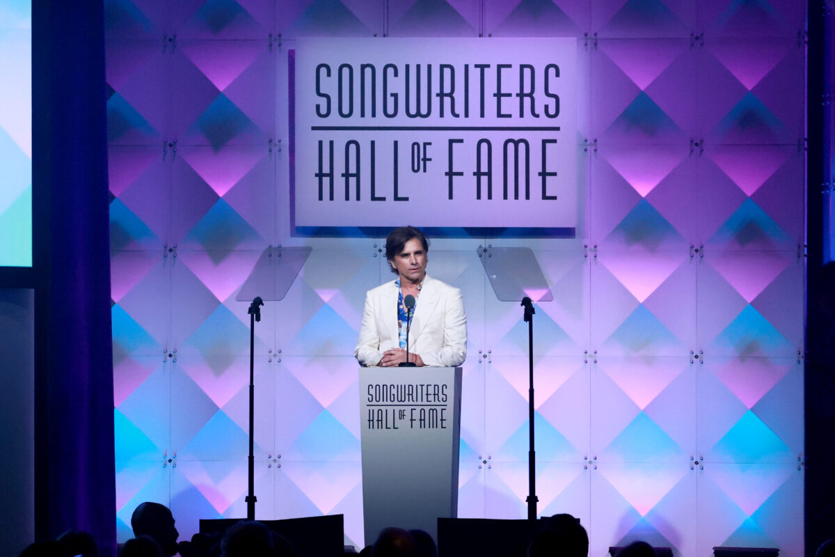 John Stamos speaks onstage during the 2025 Songwriters Hall Of Fame Induction Ceremony