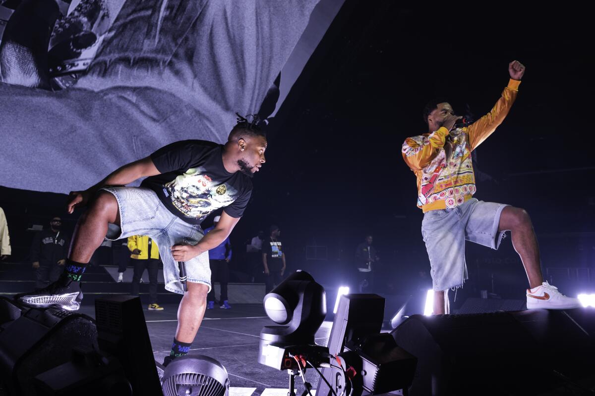 Young Dirty Bastard and Method Man of Wu-Tang Clan perform at Crypto.com Arena