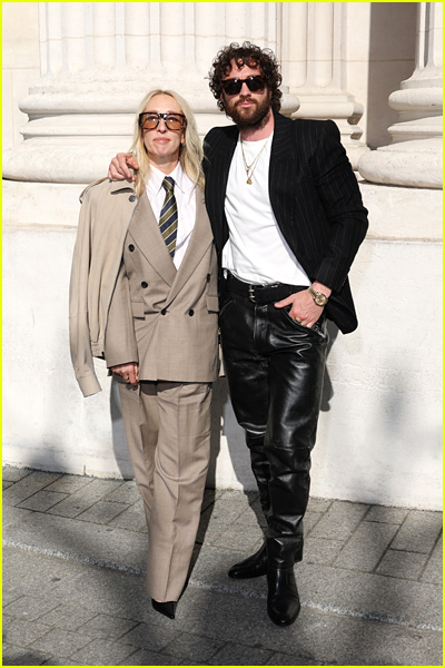 celebrities attending Saint Laurent fashion show