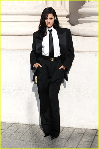 celebrities attending Saint Laurent fashion show