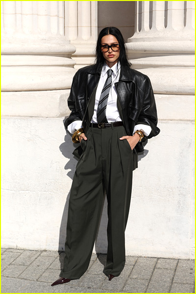 celebrities attending Saint Laurent fashion show