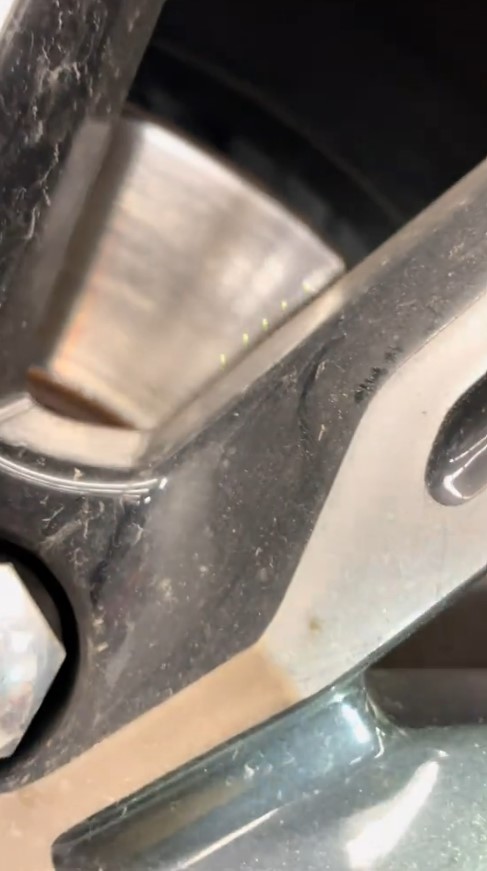 CARN'T BELIEVE IT Mechanic working on a customer's car notices something unusual creeping from the rims - 'never seen anything like this'
