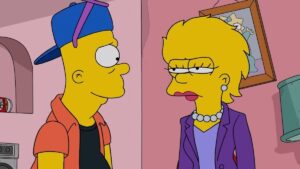 Adult Bart and adult Lisa on The Simpsons