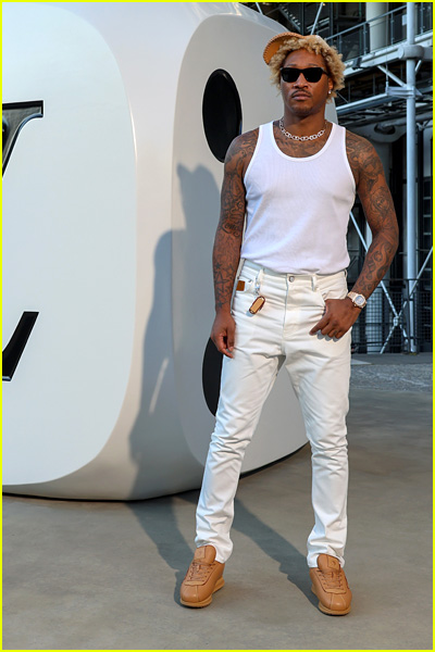 celebs at louis vuitton fashion show