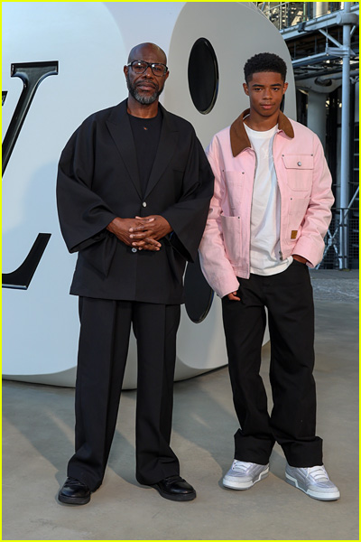 celebs at louis vuitton fashion show