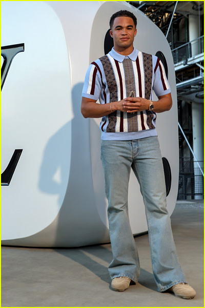 celebs at louis vuitton fashion show