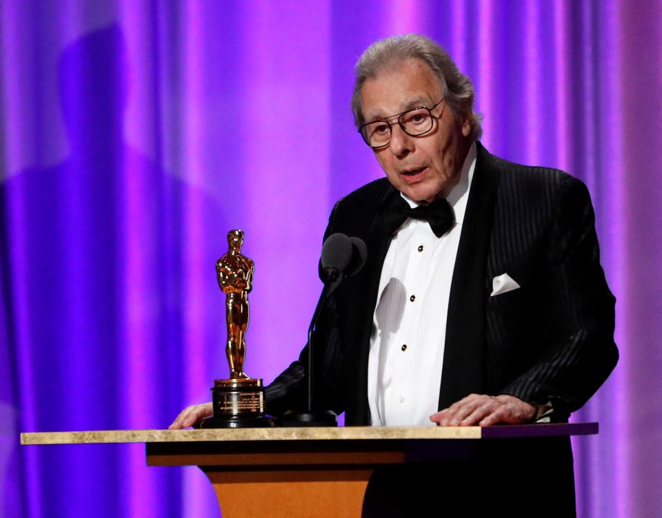 Lalo Schifrin accepting an Academy Honorary Award.