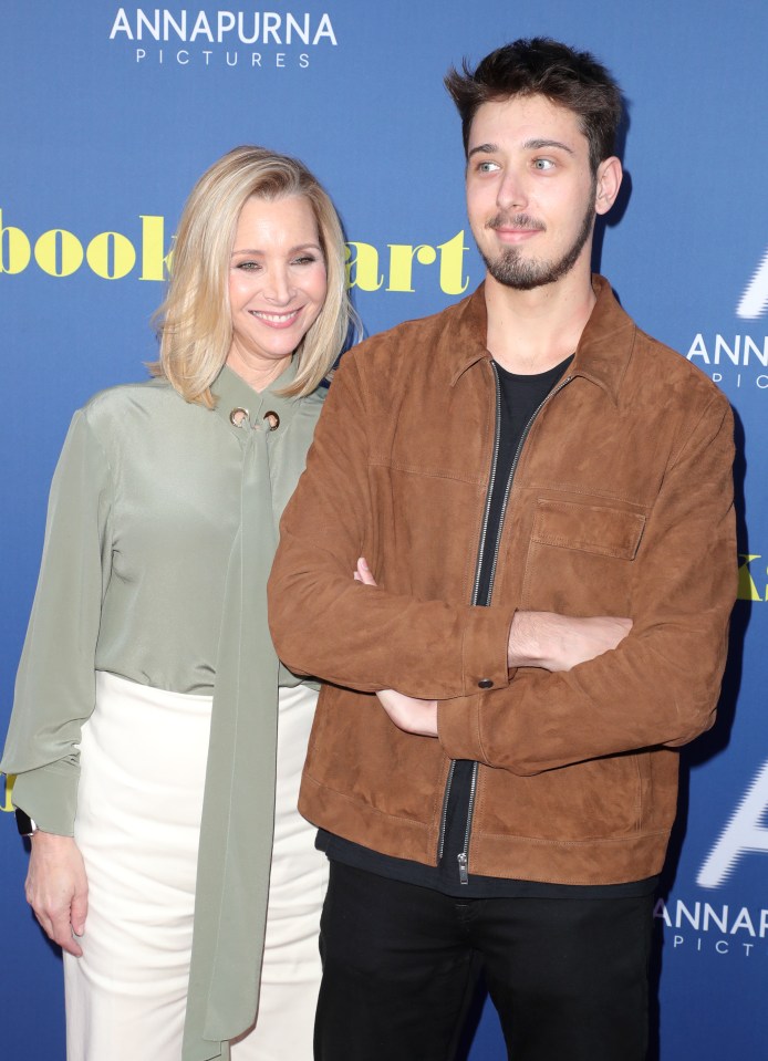 Lisa Kudrow and Julian Murray Stern at the Booksmart premiere.
