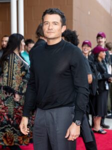 Orlando Bloom arriving at the "Deep Cover" premiere at the Tribeca Festival.