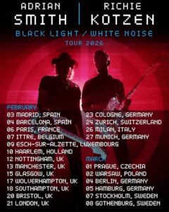 ADRIAN SMITH And RICHIE KOTZEN Announce February/March 2026 European Tour