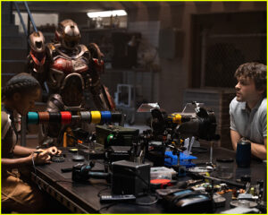 dominique thorne and alden ehrenreich in ironheart still