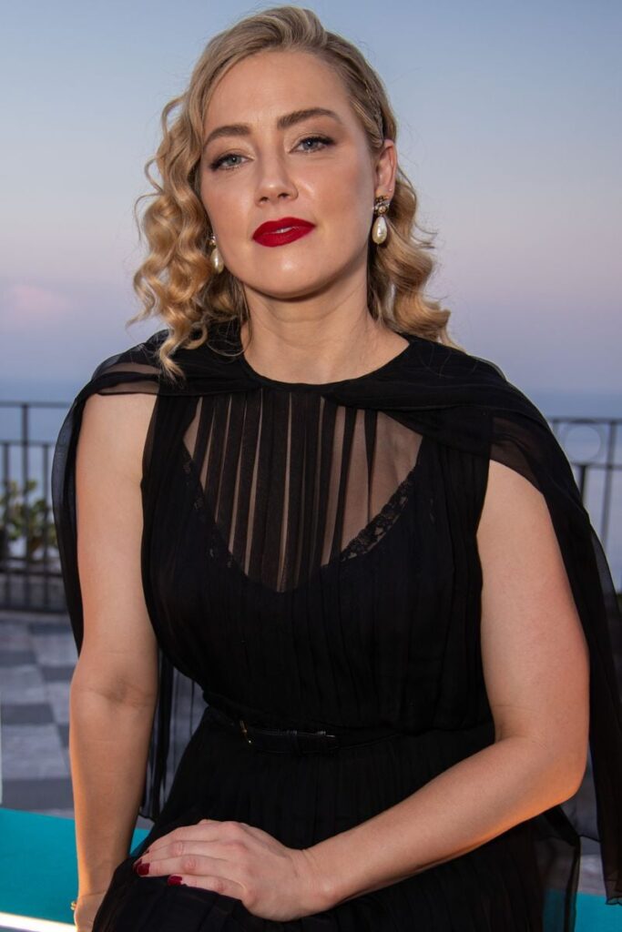 Amber Heard at Taormina Film Festival held at Teatro Antico on June 24, 2023 in Taormina, Italy.