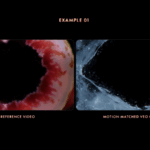 A gif displaying side-by-side footage of videos that were fed into Google’s Veo generative AI model and videos the model produced