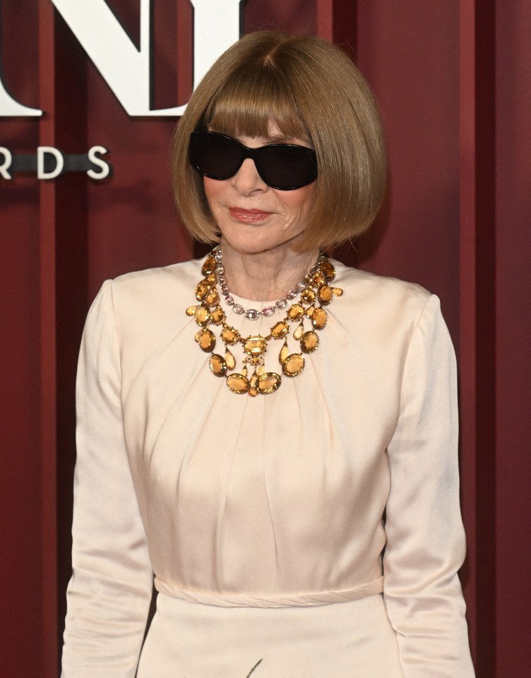 Anna Wintour at the Tony Awards.