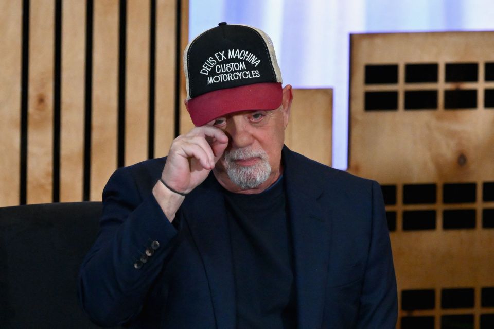 Billy Joel announcing the end of his Madison Square Garden residency.