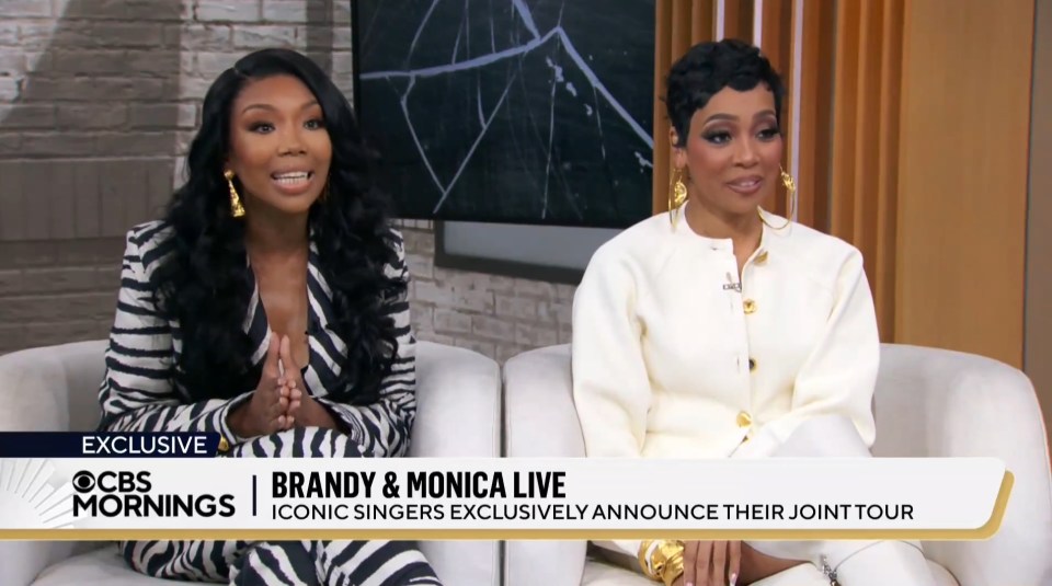 Brandy and Monica announce their joint tour on CBS Mornings.
