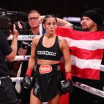 Amanda Serrano fights during LIVE On Netflix: Jake Paul vs. Mike Tyson at AT&T Stadium on November 15, 2024 in Arlington, Texas. (Photo by Al Bello/Getty Images for Netflix Â© 2024)