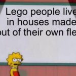 LEGO people Lisa Simpson meme
