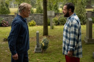 L-R: Christopher McDonald as Shooter McGavin and Adam Sandler as Happy Gilmore in 'Happy Gilmore 2'