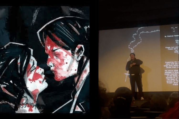 Frank Iero Surprises Fans During LA Playback For 'Three Cheers For Sweet Revenge (Deluxe Edition)'