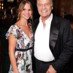 Kayte Walsh and Kelsey Grammer at the 2024 Golden Globe Awards after-party.