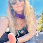 Jane Sibbett, Friends actress, outdoors in Hawaii.