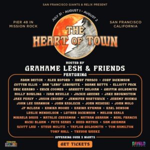 Grahame Lesh & Friends to Host The Heart of Town Three-Night Concert Series Celebrating Grateful Dead's 60th Anniversary at Pier 48