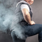 guy farting a smelly fart