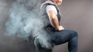 guy farting a smelly fart