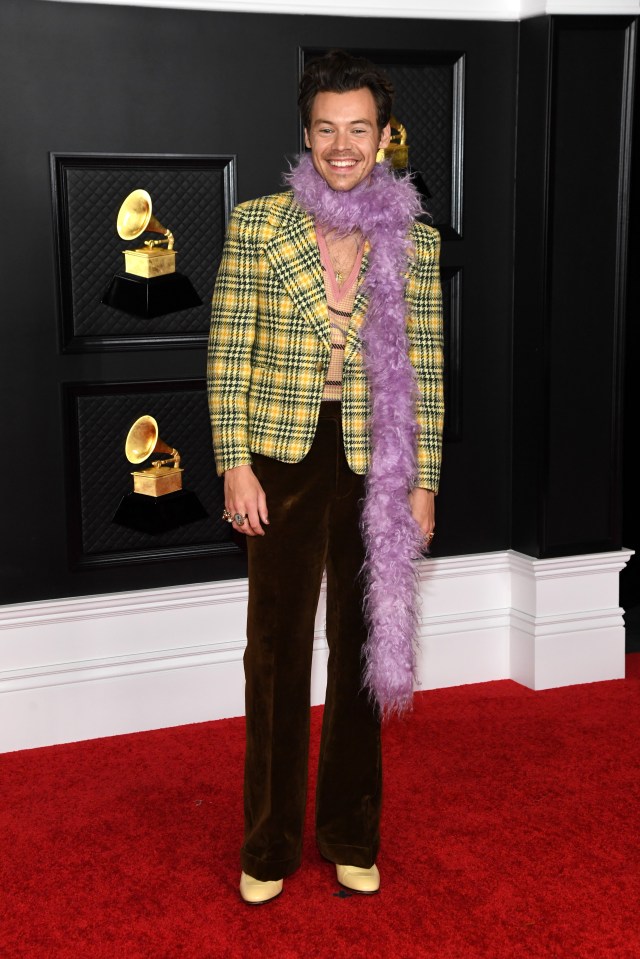 Harry Styles at the Grammy Awards.