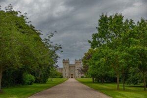 LONDON, UNITED KINGDOM - JULY 21: A view of Windsor Castel from the long walk at Windsor, on July 21, 2023, in London, United Kingdom. (Photo by Steve Christo - Corbis/Corbis via Getty Images)