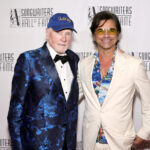 Mike Love and John Stamos at the 2025 Songwriters Hall of Fame Induction Ceremony