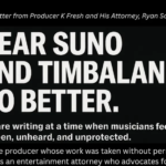 K Fresh open letter to timbaland and suno over music theft