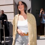 Kacey Musgraves at the Ralph Lauren fashion show.