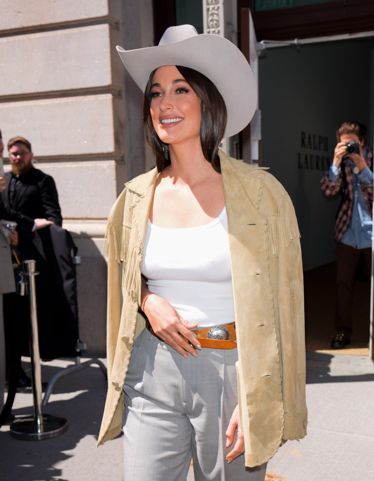 Kacey Musgraves at the Ralph Lauren fashion show.