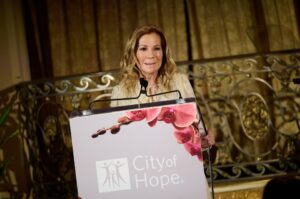 Kathie Lee Gifford speaking at a City of Hope event.