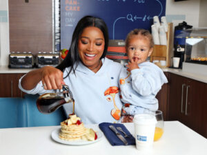 Holiday Inn Express Celebrates National Pancake Day with Keke Palmer and Son Leodis