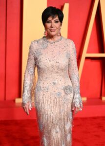 Kris Jenner at the 2024 Vanity Fair Oscar Party.