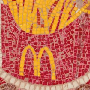 McDonald's fry in Italy mosaic