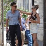 Ryan Seacrest and Camilla Orders walking in Rome.