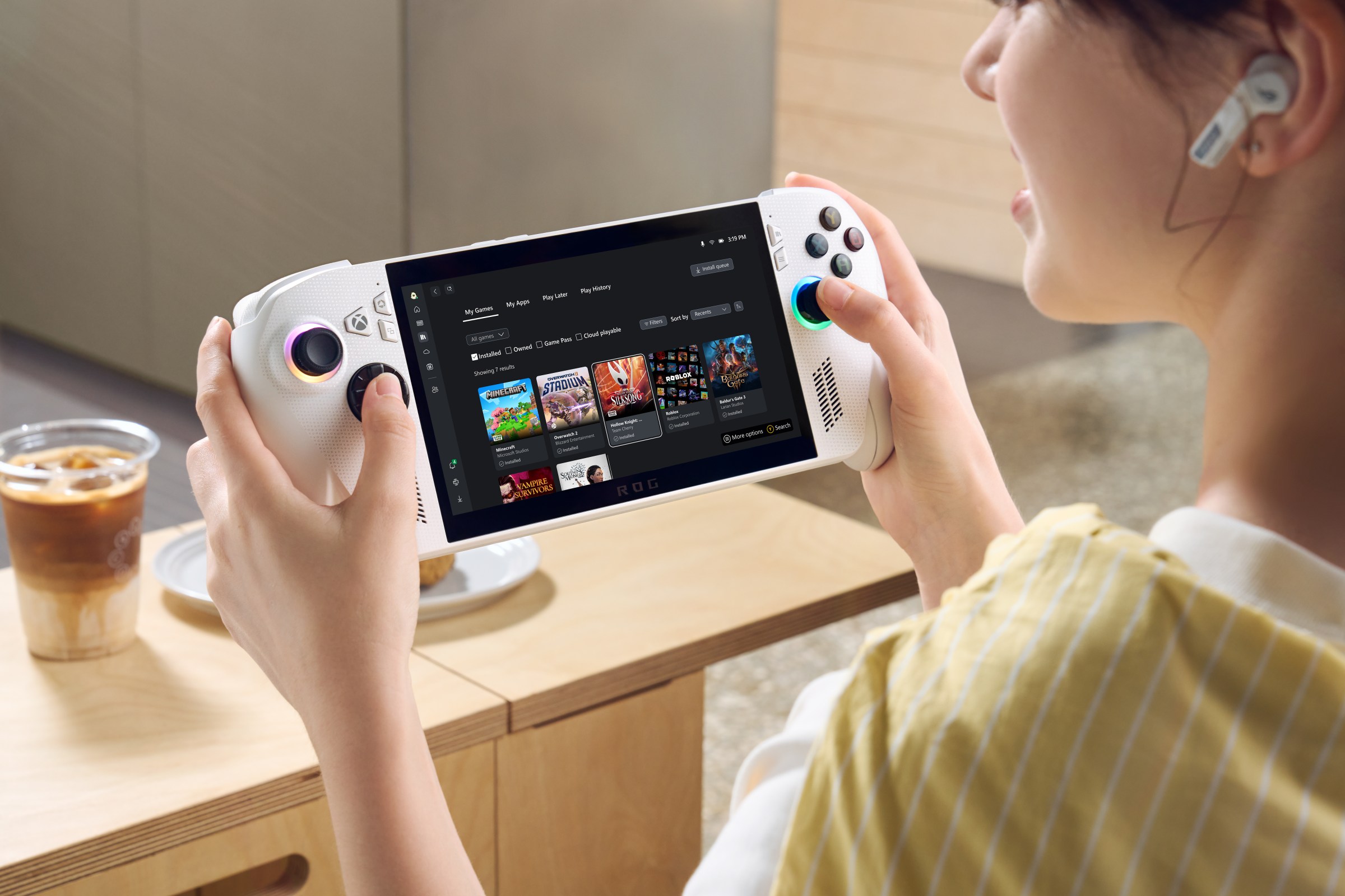 The Xbox Ally with the new full-screen Xbox experience on Windows.
