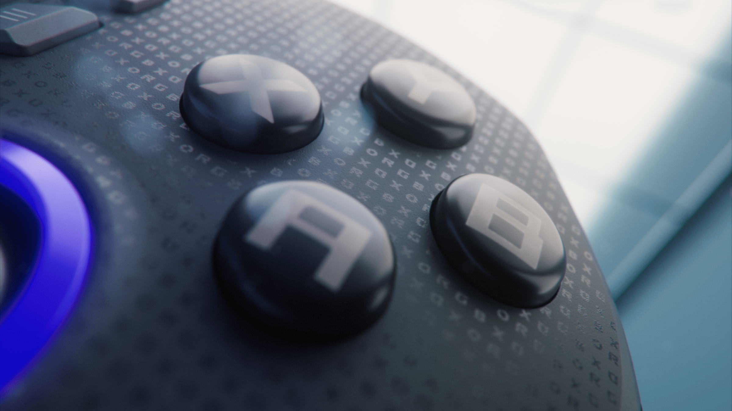 The ABXY buttons on the Xbox Ally X.